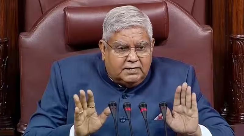 Rajya Sabha chairman Jagdeep Dhankhar