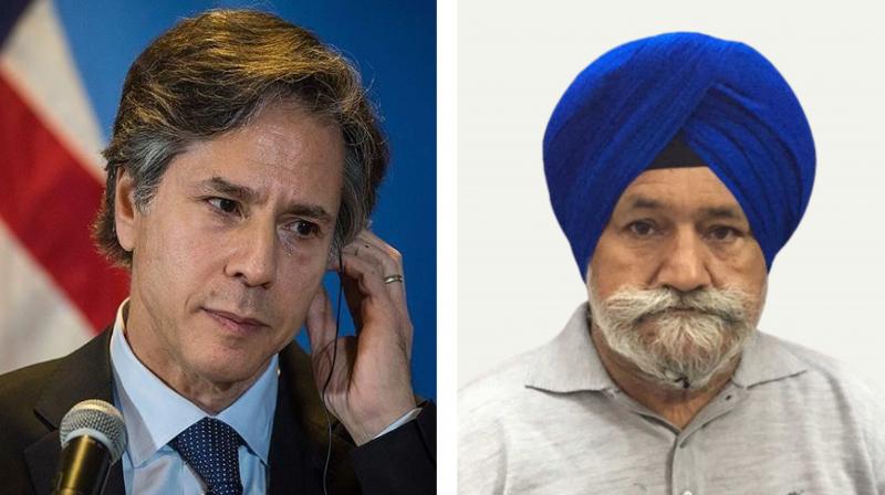 Antony Blinken and Satnam Singh Chahal