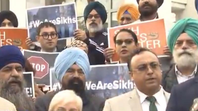 Sikhs in New York.