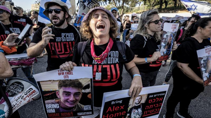 Israel Hamas War : Hostages And Missing Families forum march 