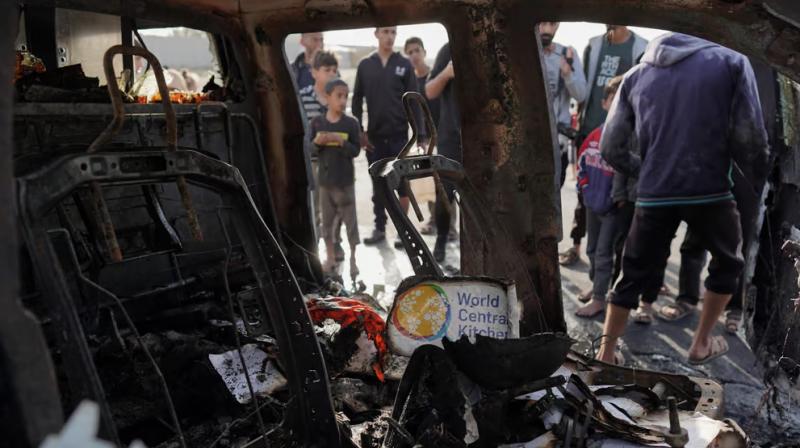 7 aid workers including foreigners killed in Israeli attacks