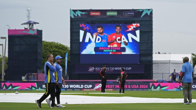 India vs Canada match canceled due to wet outfield. (Photo: PTI)