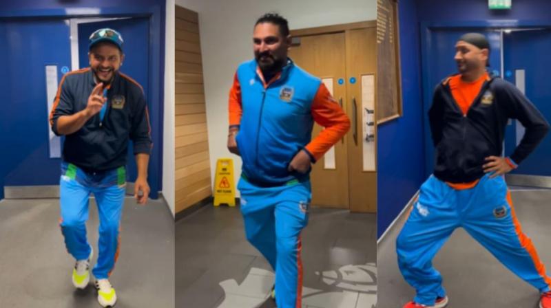 Suresh Raina, Yuvraj Singh ans Harbhajan Singh.