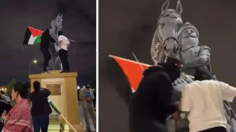 Statue of Maharaja Ranjit Singh was desecrated