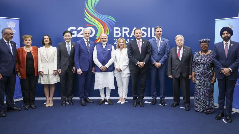 The G-20 summit called for more aid to Gaza and an end to the war in Ukraine. (Photo : PTI)
