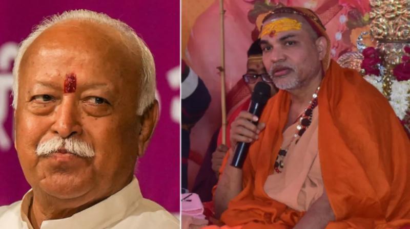 Mohan Bhagwat and Shankaracharya of Jyotishpeeth