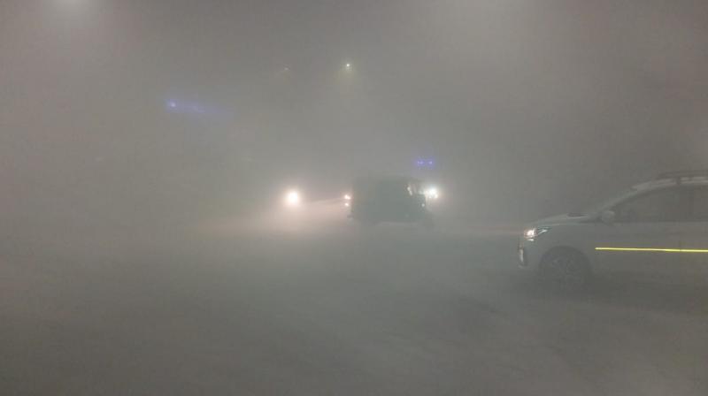 Dense fog in Mohali