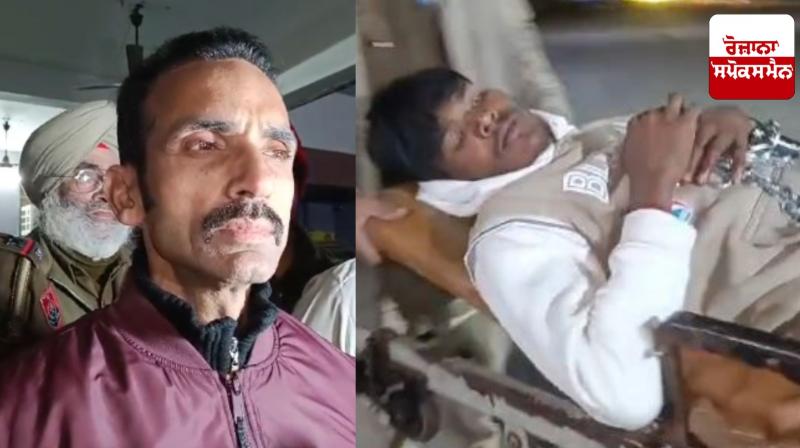 Clash between gangsters and police in Muradpur, gangster injured Latest News in Punabi 