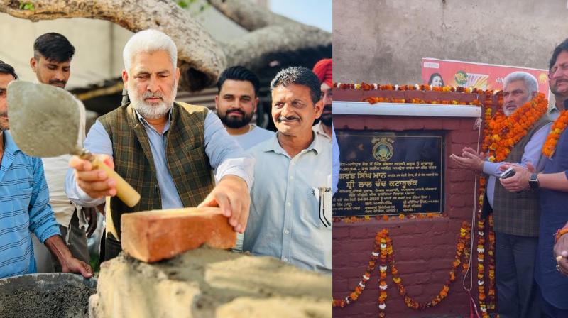 Cabinet Minister Lal Chand Kataruchak inaugurated the construction work of the park at Sarna.