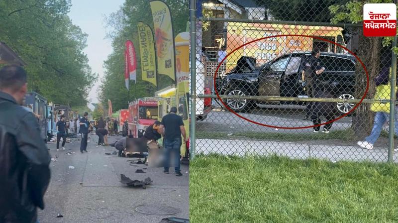 Photos of the accident at a street festival in Canada.