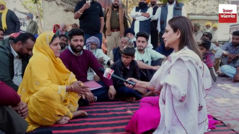 heated exchange between the Panchayat and the villagers over the ‘Spokesman Di Sath’ News in Punjabi
