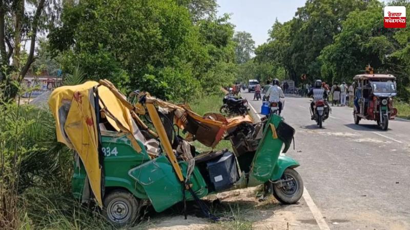 Terrible road accident in Uttar Pradesh, six dead, three injured Latest News in Punjabi 