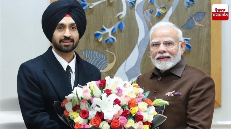 'Small Circle, Big Conversation' Diljit Dosanjh Followed by PM Modi on X Latest News in Punjabi