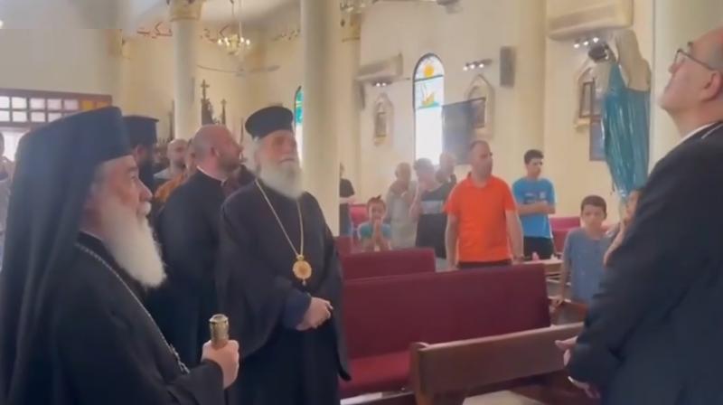 Christian patriarchs make rare visit to Gaza after deadly Israeli strike on church