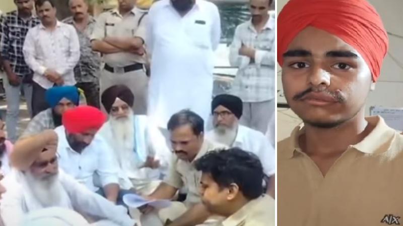 ਐਨ.ਆਰ.ਆਈ. ਪਰਵਾਰ ਉਤੇ ਹਮਲਾ, ਸਥਾਨਕ ਸਿੱਖਾਂ ਨੇ ਕੀਤਾ ਪ੍ਰਦਰਸ਼ਨ