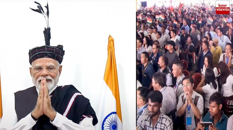 PM Modi Flags off First Mizoram-Delhi Train Latest News in Punjabi 