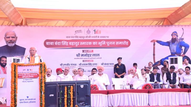 ਬਾਬਾ ਬੰਦਾ ਸਿੰਘ ਬਹਾਦਰ ਦੀ ਯਾਦਗਾਰ ਦੀ ਨਿਰਮਾਣ ਸ਼ੁਰੂ, ਕੇਂਦਰੀ ਮੰਤਰੀ ਨੇ ਰਖਿਆ ਨੀਂਹ ਪੱਥਰ