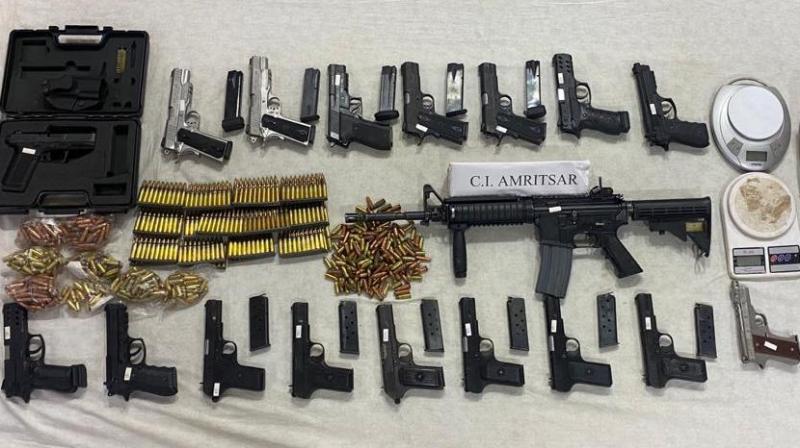 The smugglers caught with weapons were sent to 5-day police remand