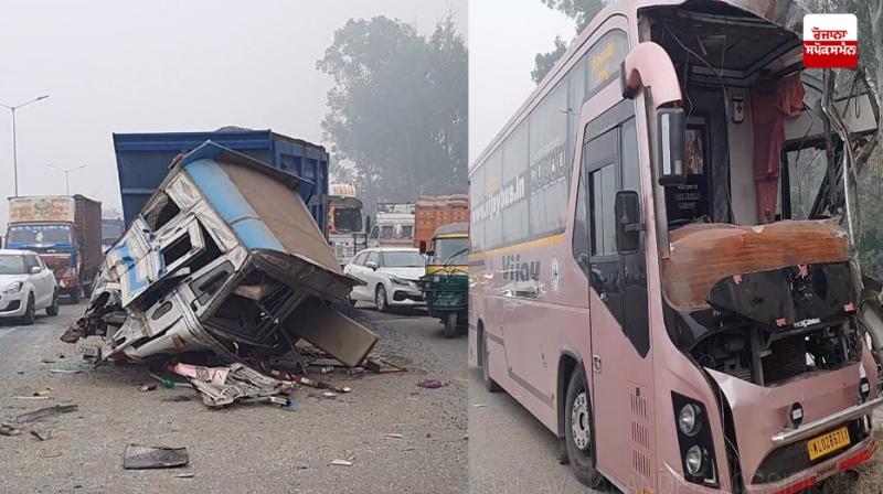 ਹਾਦਸੇ ਦੌਰਾਨ ਨੁਕਸਾਨੇ ਗਏ ਵਾਹਨ 