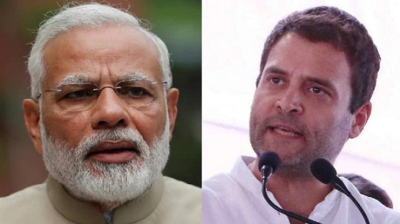 rahul gandhi and modi
