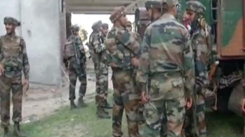 After witnessing suspicion military uniform, Army and Police joint search operation