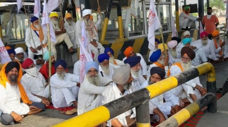 Toll Plaza over agriculture laws