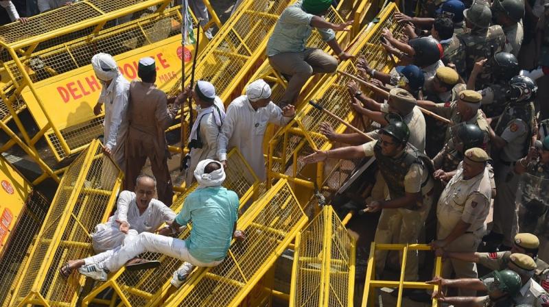 delhi police protest