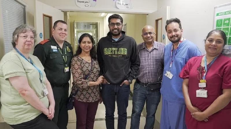 Indian-American student's heart stopped 6 times in London, saved by medics