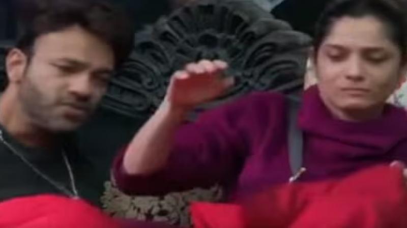 Ankita Lokhande reacts as Vicky Jain tries to slap her on Bigg Boss 17