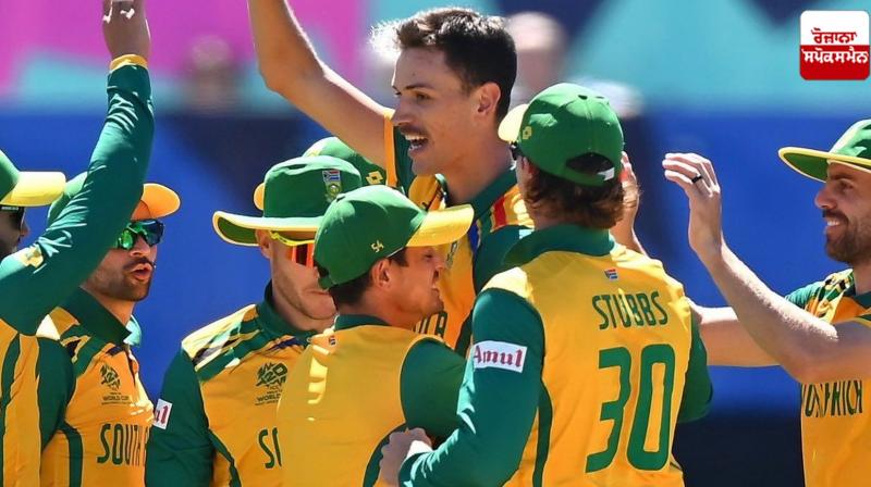 South Africa's team in the World Cup final for the first time