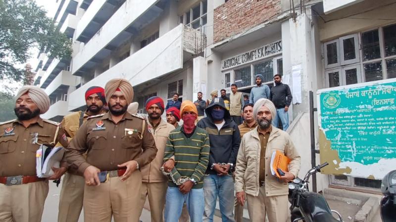 The gangsters who were caught during the encounter with the police in Amritsar yesterday were remanded to the police for 5 days.