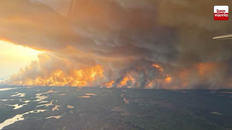 Manitoba Canada Fire News in punjabi 