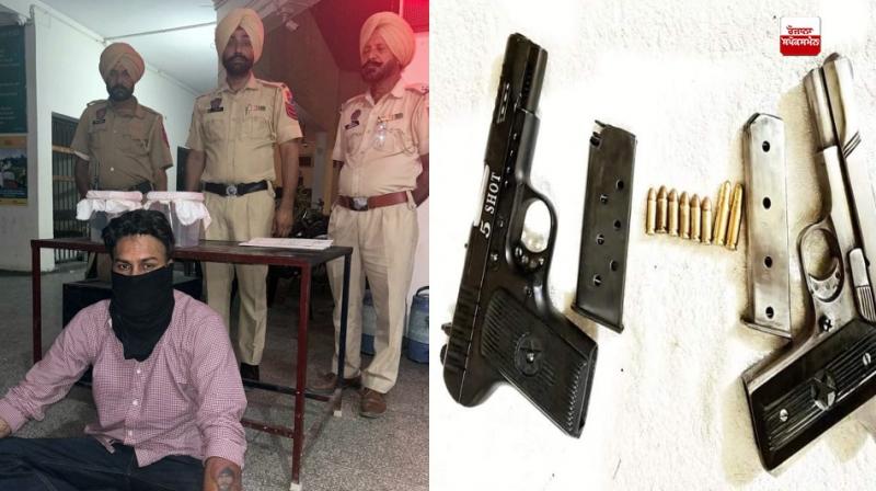 ਮੁਲਜ਼ਮ ਗੁਰਜੀਤ ਸਿੰਘ ਜੀਤਾ ਬਾਰੇ ਜਾਣਕਾਰੀ ਦਿੰਦੇ ਹੋਏ ਪੁਲਿਸ ਮੁਲਾਜ਼ਮ