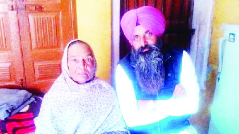 Bibi Hardev Kaur with Sarpanch Balhar Singh