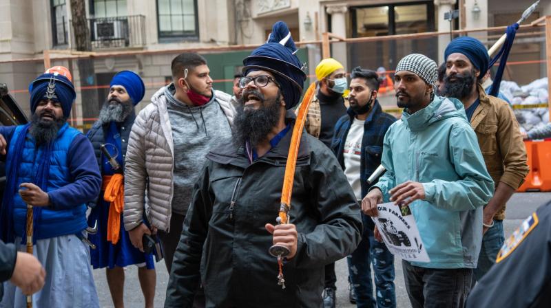 Protest against Farm Laws in front of Indian Consulate in New York