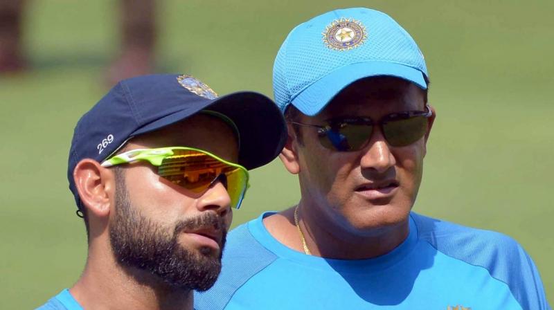 Anil Kumble And Virat Kohli