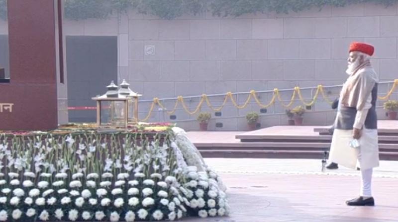PM Modi at the National War Memorial 