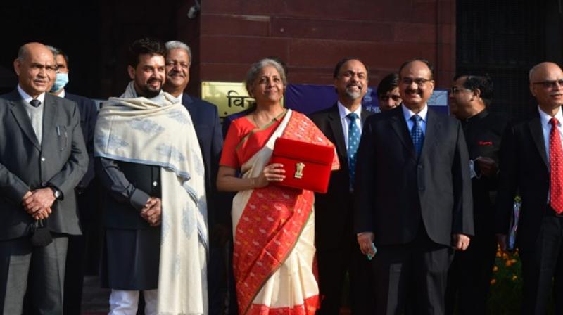 Nirmala Sitharaman and Anurag Thakur