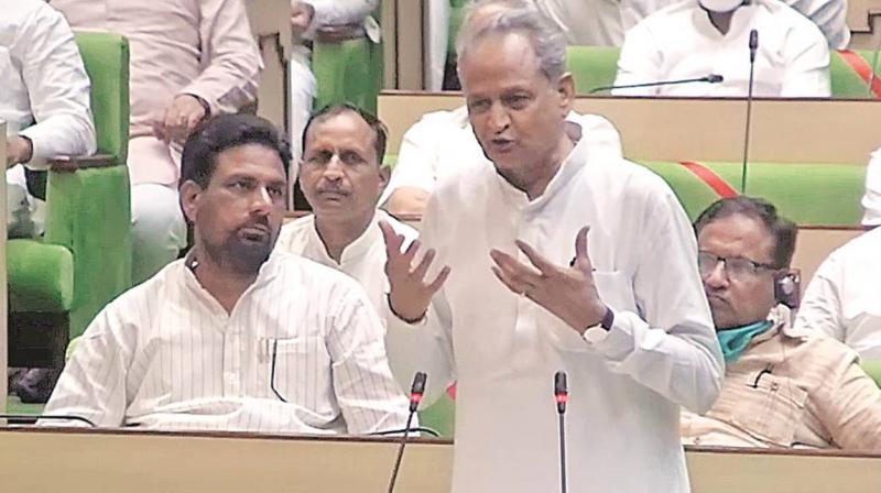  The Congress government led by Ashok Gehlot won the vote of confidence
