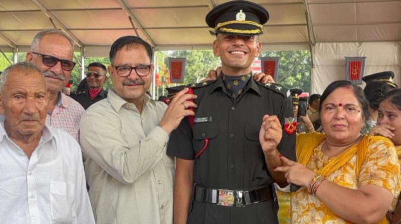 Shivam Kaushal from Garhshankar becomes Lieutenant in Indian Army