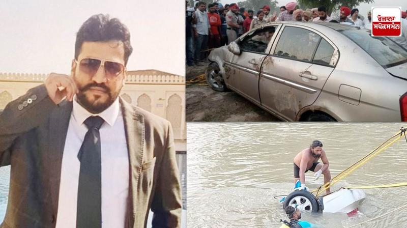 The body of the bank manager was recovered from the canal along with the car
