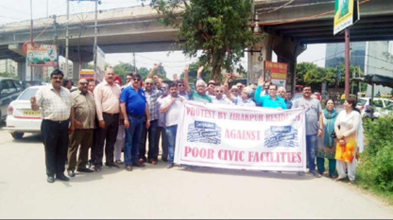 Protest March By City Dwellers