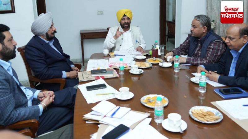 Public Works Minister Harbhajan Singh ETO reviews ongoing projects of the department