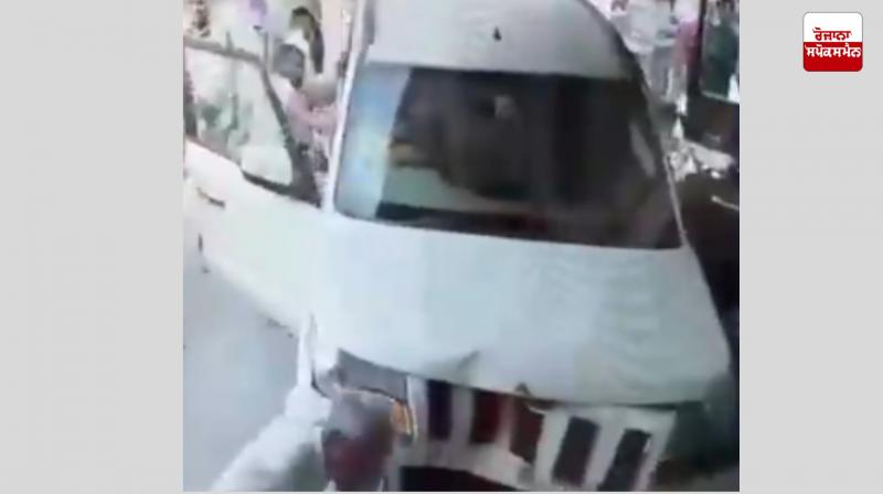 Out of control car hits 5 people