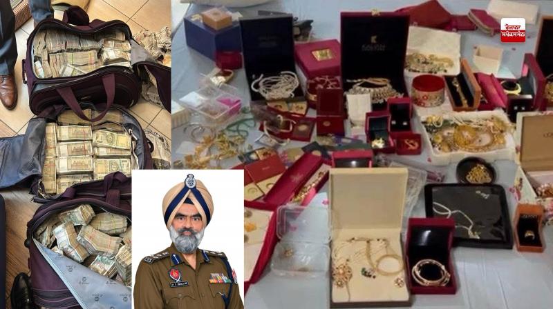 Cash worth crores of rupees recovered from the house of Ropar Range DIG Harcharan Singh Bhullar