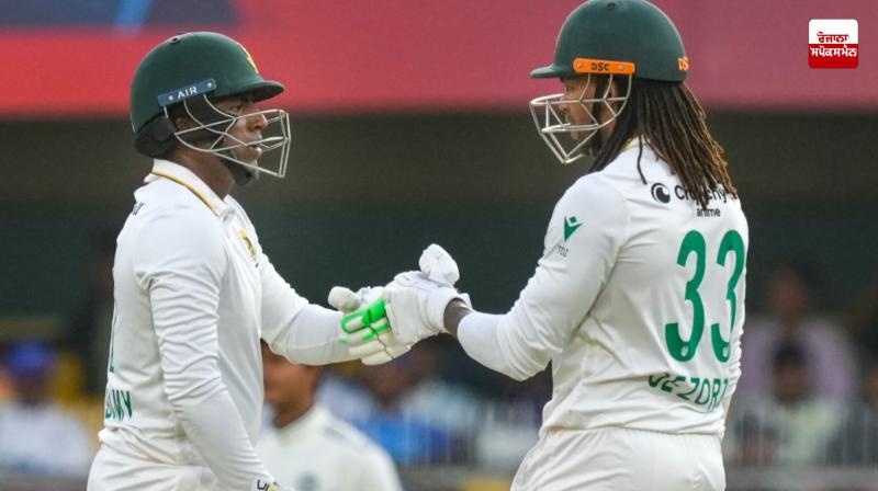South Africa scored 247 runs for the loss of 6 wickets, the first day's play ended