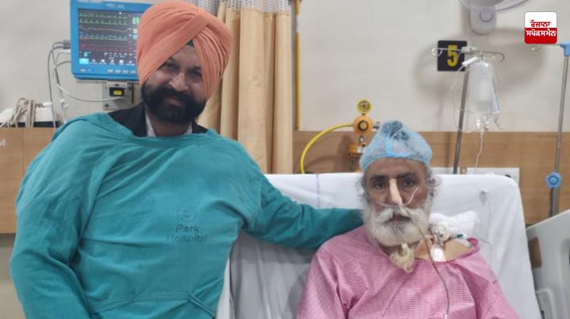 Former ADGP Gurinder Singh Dhillon, colleague of former IG Amar Singh Chahal, met for the first time