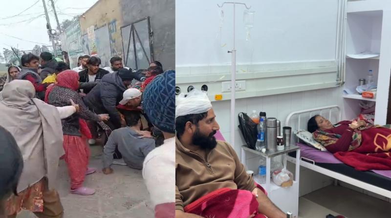 Sarpanch attacked outside temple