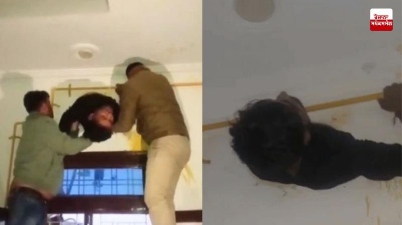 Thief gets stuck in 'exhaust fan hole' of house while trying to rob in Kota, video goes viral