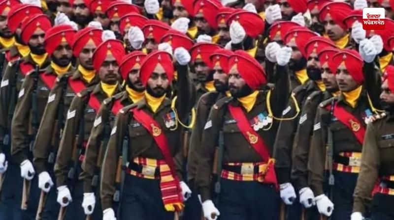 Seven battalions of the Sikh Regiment honored together